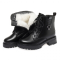 Black Designer Platform Shoes Ladies Elegant Ankle Boots Woman Winter 2022 Short Leather Women's Boots Free Shipping Snow Botins